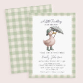 Little Duckling Green Gender Neutral Baby Shower Serviette