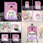 Kleiner Explorer Moderne Lila Babydusche Geschenktütchen