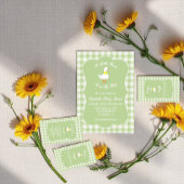 Kleine Gans Gingham Kissen