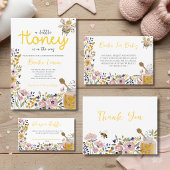 Kleine Honigbiene Baby Shower Pappteller