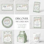 A little hunter baby shower cupcake topper runder aufkleber