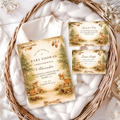 Little Hunter Woodland Deer Baby Shower Einladung
