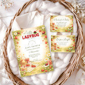 Little Ladybug Garden Baby Shower Einladung