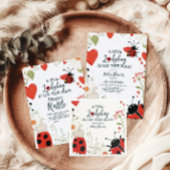 Little Ladybug Spring Baby Duwer Diapper Raffle Begleitkarte