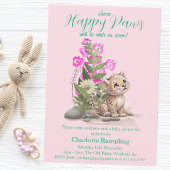 Kleines Leopard Baby Dusche Snack Schild