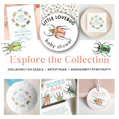Kleine Liebe Bug on Way Baby Shower Geschenkpapier Set