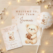 Teddy-Bär-Fußball-Baby-Party Serviette