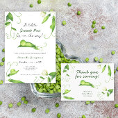 A Little Sweet Pea Is On The Way Baby Shower Einladung