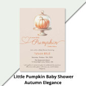 Little Pumpkin Baby Dusche - Herbstschick Weinetikett
