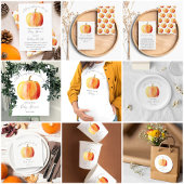 Little Pumpkin Baby Dusche Button