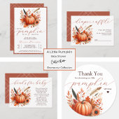 Eine kleine Pumpkin Autumn Baby Shower Einladung