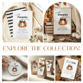 Black Gold Fall Pumpkin Baby Duschbox Geschenkschachtel