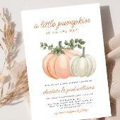 Little Pumpkin Gender Neutral Fall Baby Shower Pappteller