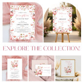 Blush Pumpkin Herbst Berry Diaper Raffle Poster