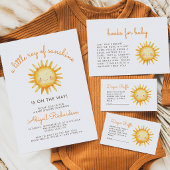 Kleiner Ray von Sunshine QR Code Babydusche Einladung
