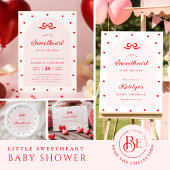 Little Sweetheart Baby Shower Paper Napkins Serviette