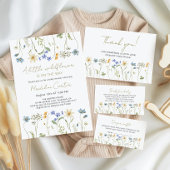 Eine kleine Wildblume-Neutral-Babydusche Acryleinladungen