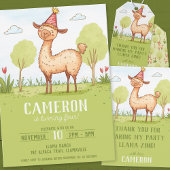 Llama Outdoor Kindergeburtstag Partyhütchen