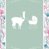 Niedlich Pink Llama Girl Babydusche Pappteller