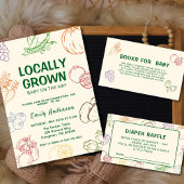 Bauer vermarkten landesweit gewachsene Windeln Begleitkarte