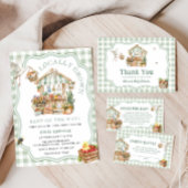 Vor Ort gebaute Baby-Dusche auf dem Bauernmarkt Pappteller