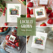 Watercolor Locally Grown Baby Shower Pappbecher