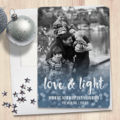 Liebe & Light Bokeh Hanukkah Runder Aufkleber