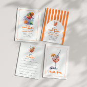Chic Liebe im First Spritz Brautparty Einladung