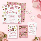 Pink Valentine's Day Books for Baby Shower Request Begleitkarte