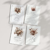 Liebe im Brautparty Bloom Mocha Mousse Acryleinladungen