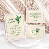 Liebe in Bloom Blue Green Mimosa Bar Poster