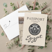 Pink Egypt Passport Wedding Save the Date (Personalisieren Sie die Kollektion dieses unabhängigen Creators. Test)