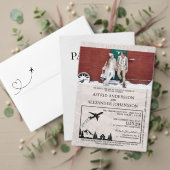 Rose Gold Sweden Pass Einladung zur Hochzeit (Personalisieren Sie die Kollektion dieses unabhängigen Creators. Test)