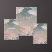 Liebe in den Glitzern und Florals Hochzeit Einladung (Personalisiere diese Kollektion eines unabhängigen Creators.)