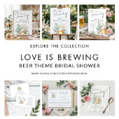 Printable Beer Love Brewing Welcome Bridal Shower Poster