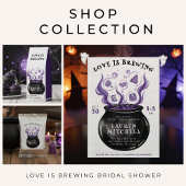 Love is Brewing Cauldron Halloween Bridal Shower Pappbecher