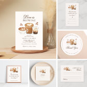 Modernes elegantes Coffee Theme Brautparty Serviette