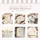 Liebe Braut Espresso Martini Brautparty Runder Aufkleber