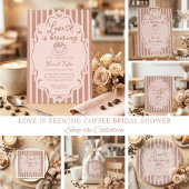 Love Is Brewing Coffee Bridal Shower Einladung