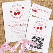 Love Is Cherry Sweet Brautparty Banner