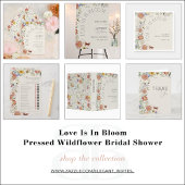 QR Code Love Is In Bloom Wildflower Bridal Shower Einladung