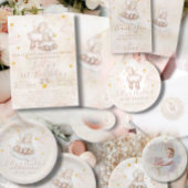 Little Sheep Lamb Dreamy Stars Baby Birthday Pappteller