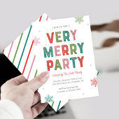 Lines Merry and Bright Holiday Party Handtuch