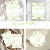  Shamrock Pink Green  Bridal Shower Return Address