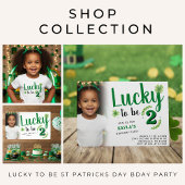 Lucky to be St Patrick's Day Clover Kids Birthday Pappteller