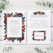 Luxe Floral Frame Brautparty Einladung (Personalisiere diese Kollektion eines unabhängigen Creators.)