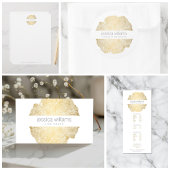 Luxe Wood Effect Art Runder Aufkleber