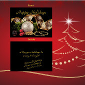 Elegante Gold Silver Black Corporate Holiday Party Sockelschild