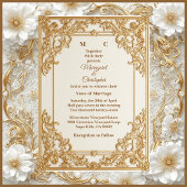 Luxury Gold Ornate Baroque Gilded Monogram Wedding