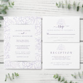 Personalisierte Hochzeit Lila Runder Aufkleber (Personalisiere diese Kollektion eines unabhängigen Creators.)